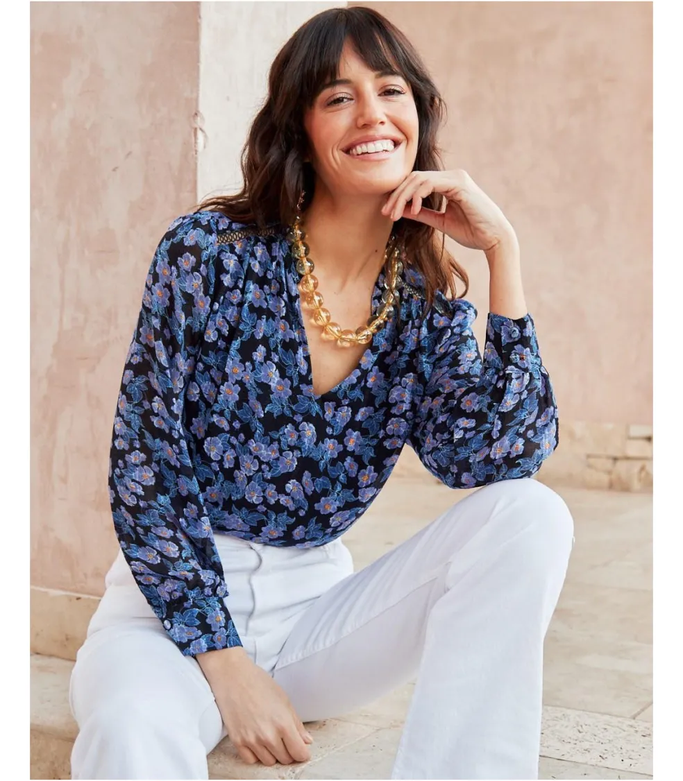 Blusa Flores Xeima