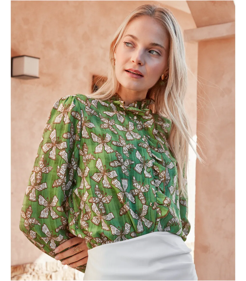 Blusa Volantes Aneva