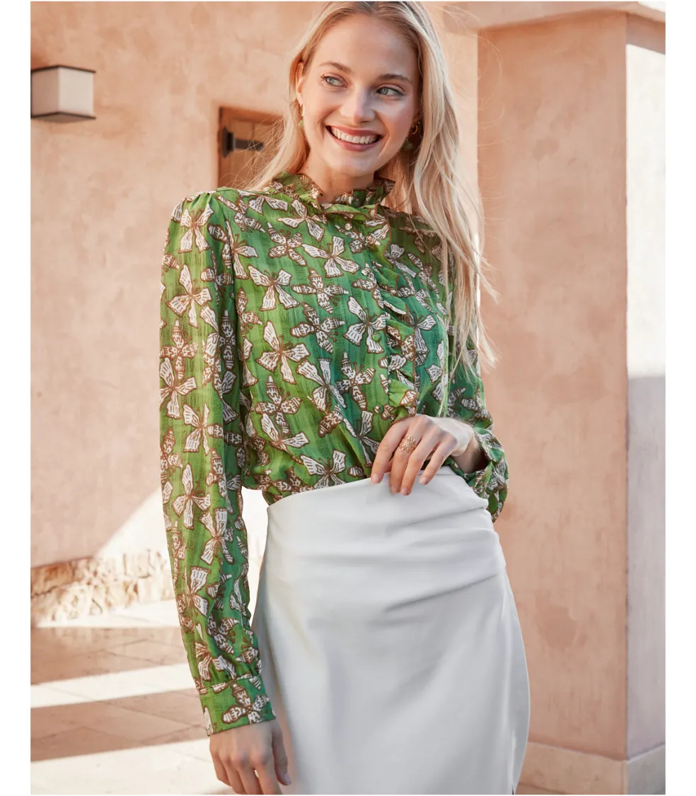 Blusa Volantes Aneva