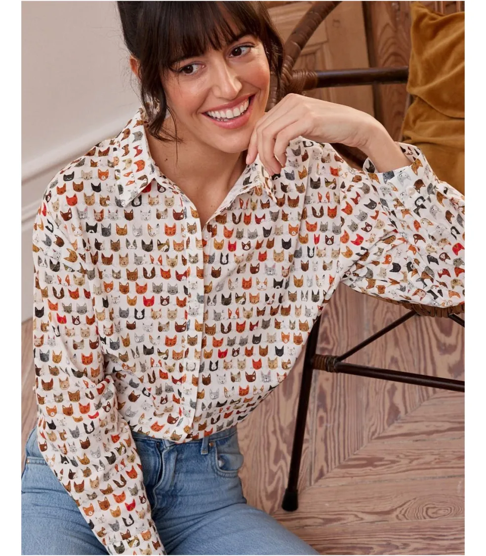 Camisa Gatos Caterina
