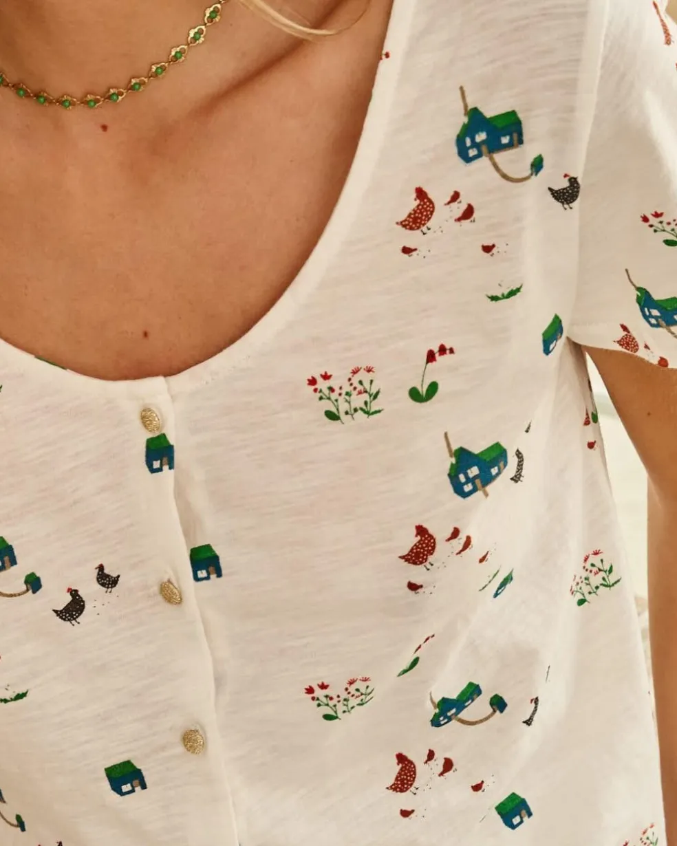 Camiseta Botones Toñi
