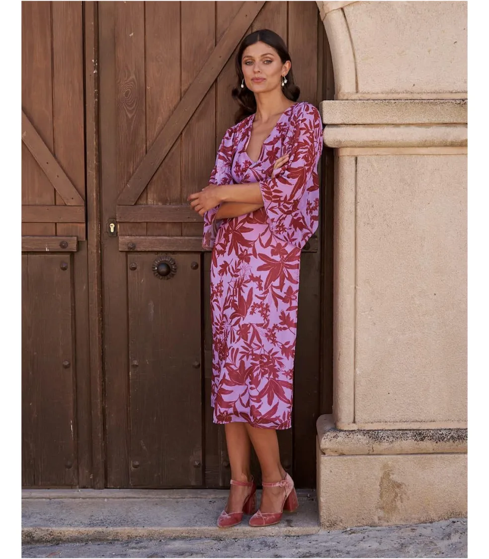 Vestido Capa Cinzi