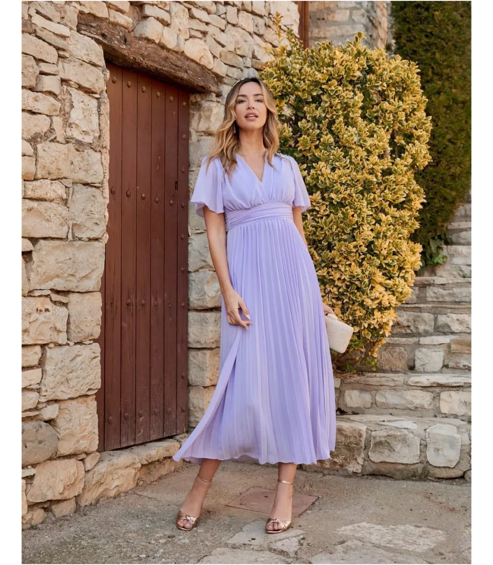 Vestido Plisado Gema