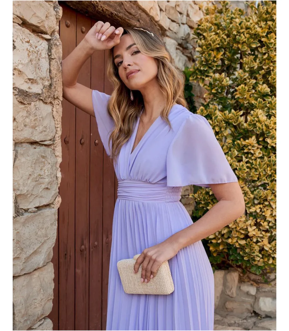 Vestido Plisado Gema